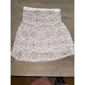 Torrid Super Soft‎ Knits Strapless top White Pink grey Pattern Size 1